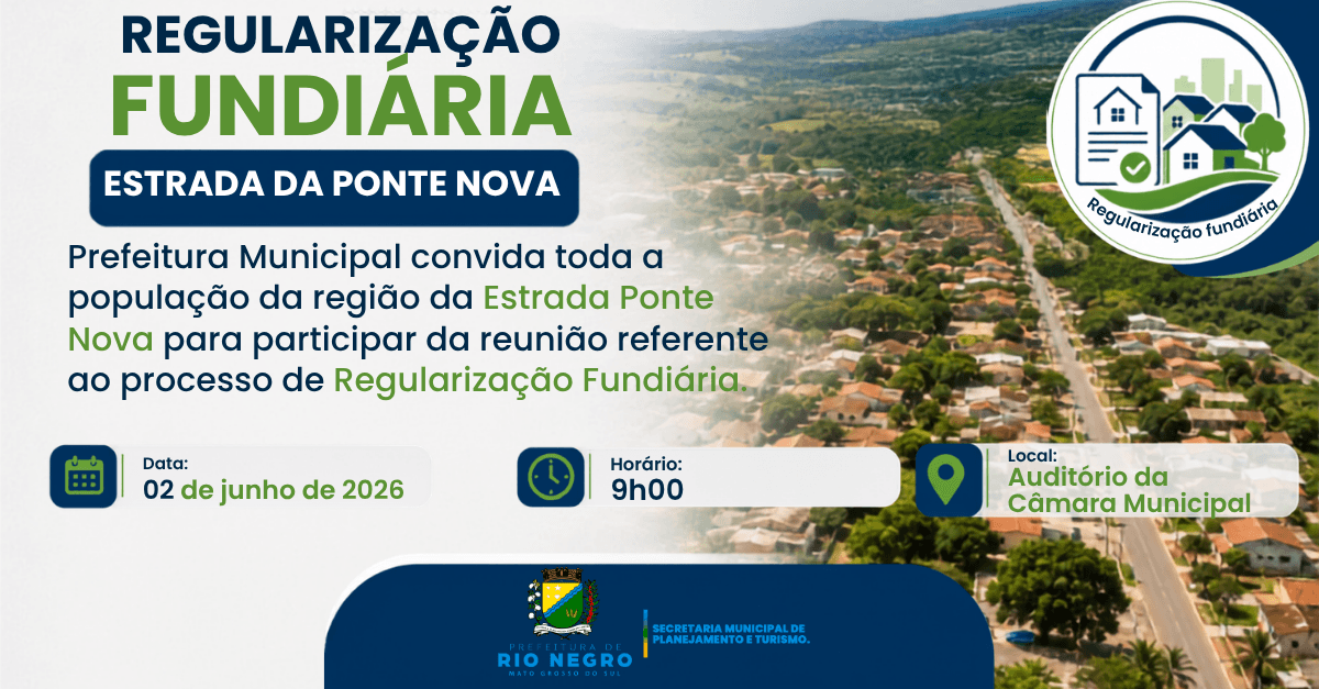 Prefeitura de Rio Negro promove reunião sobre Regularização Fundiária na Estrada da Ponte Nova