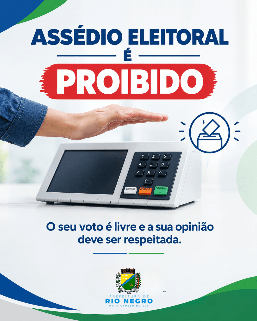 Prefeitura de Rio Negro reforça orientação contra assédio eleitoral
